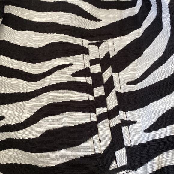 Charter Club Black White Zebra Swing Jacket - Picture 8 of 10